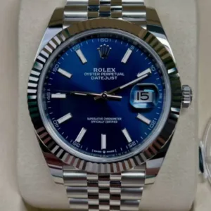 Rolex Datejust 41 Blue Diamond Dial - Luxury Master Copy Dubai