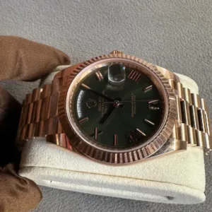 Rolex Day-Date 40 Olive Green Rose Gold 40 mm - Luxury Master Copy Dubai