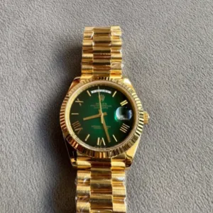 Rolex Day-Date 40 Ombre’ Green Dial(Gold Plated) - Luxury Master Copy Dubai