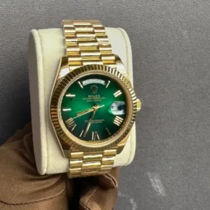 Rolex Day-Date 40 Ombre’ Green Dial(Gold Plated) - Luxury Master Copy Dubai