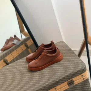 Zegna Triple Stitch low-top Sneakers - Luxury Master Copy Dubai