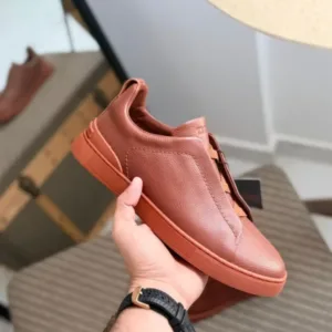 Zegna Triple Stitch low-top Sneakers - Luxury Master Copy Dubai